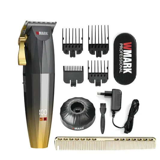 WMARK NG-899/115/130/119 Cone-shape Style Professional Rechargeable Clipper Cord & Cordless Hair Trimmer with High Quality Blade